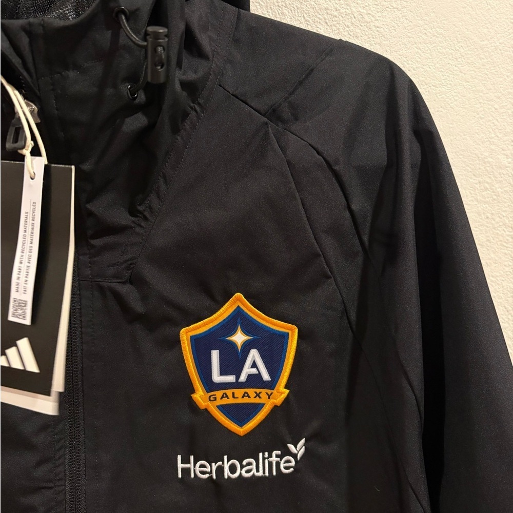 Adidas LA Galaxy Men's Tiro 23 All Weather Black Jacket Size M NWT HK7656 $110 - Picture 4 of 12